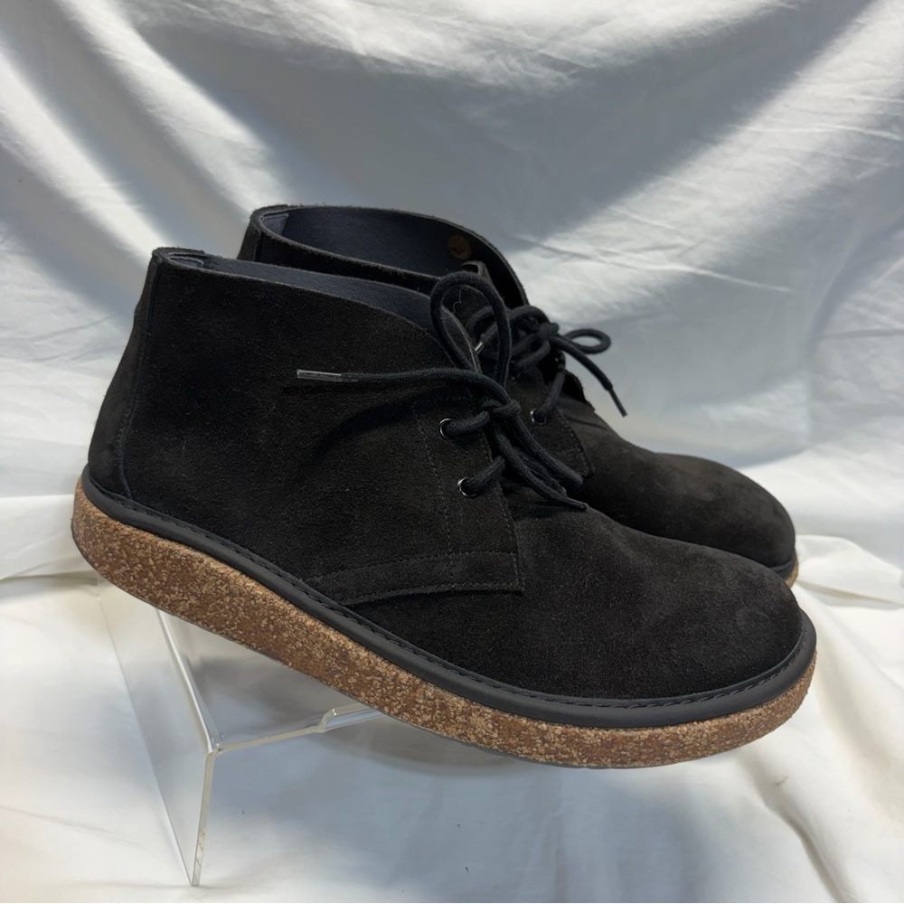 (NWT) Birkenstock Milton Black Suede Shoes